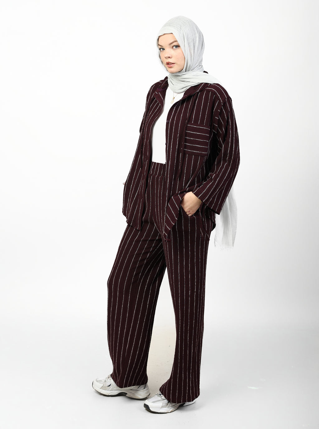 STRIPED CRINKLE SET