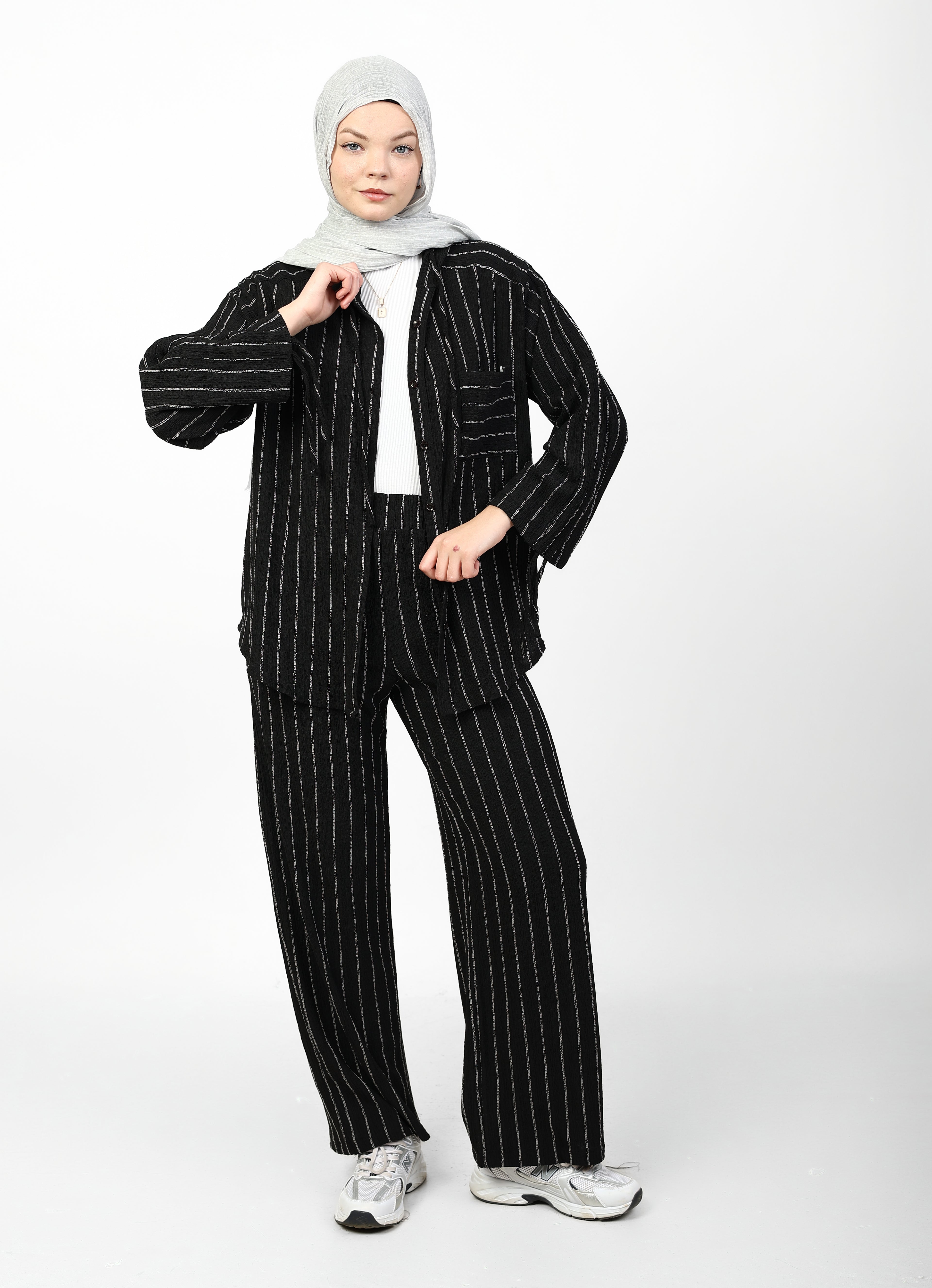 STRIPED CRINKLE SET