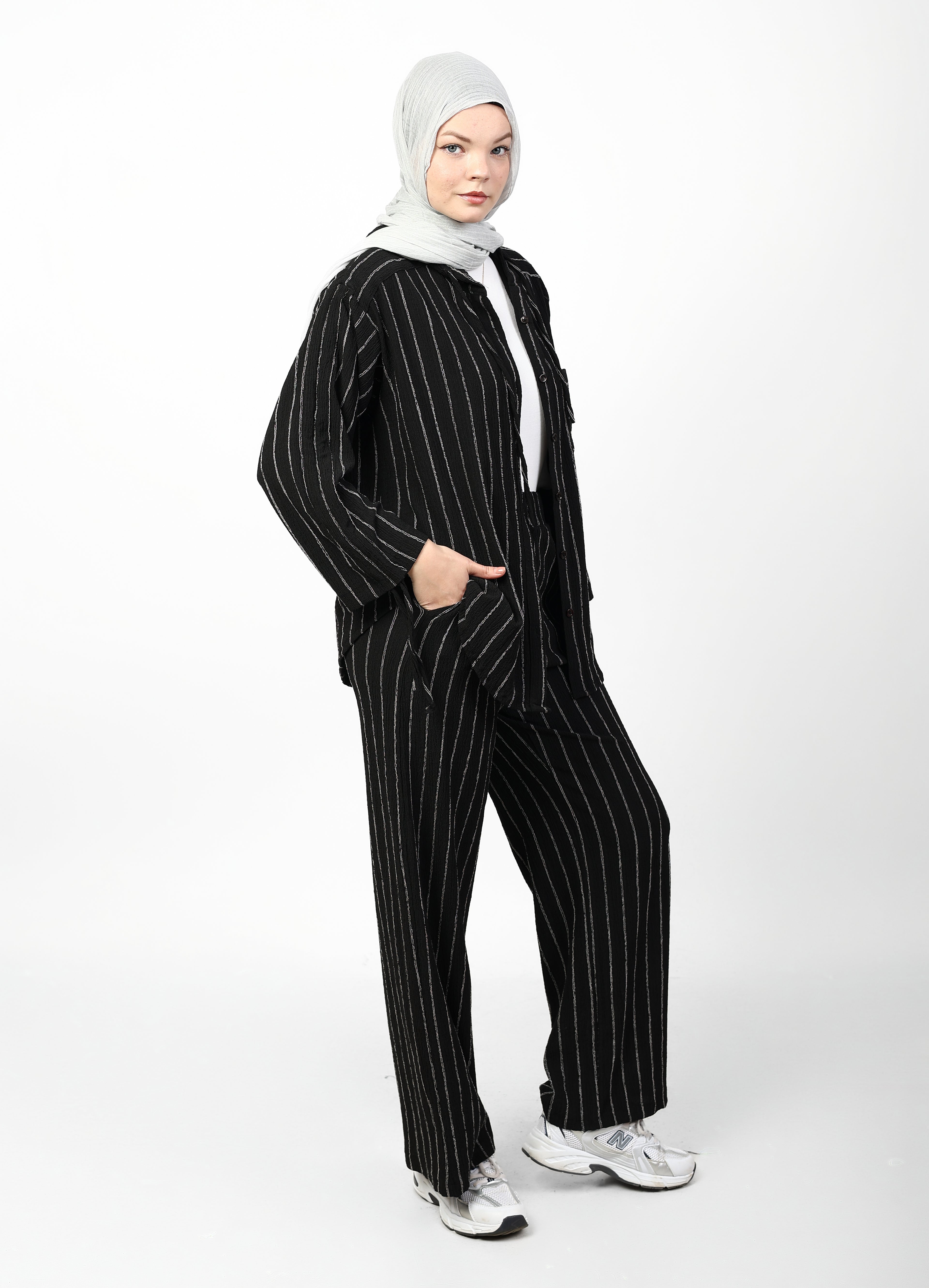 STRIPED CRINKLE SET