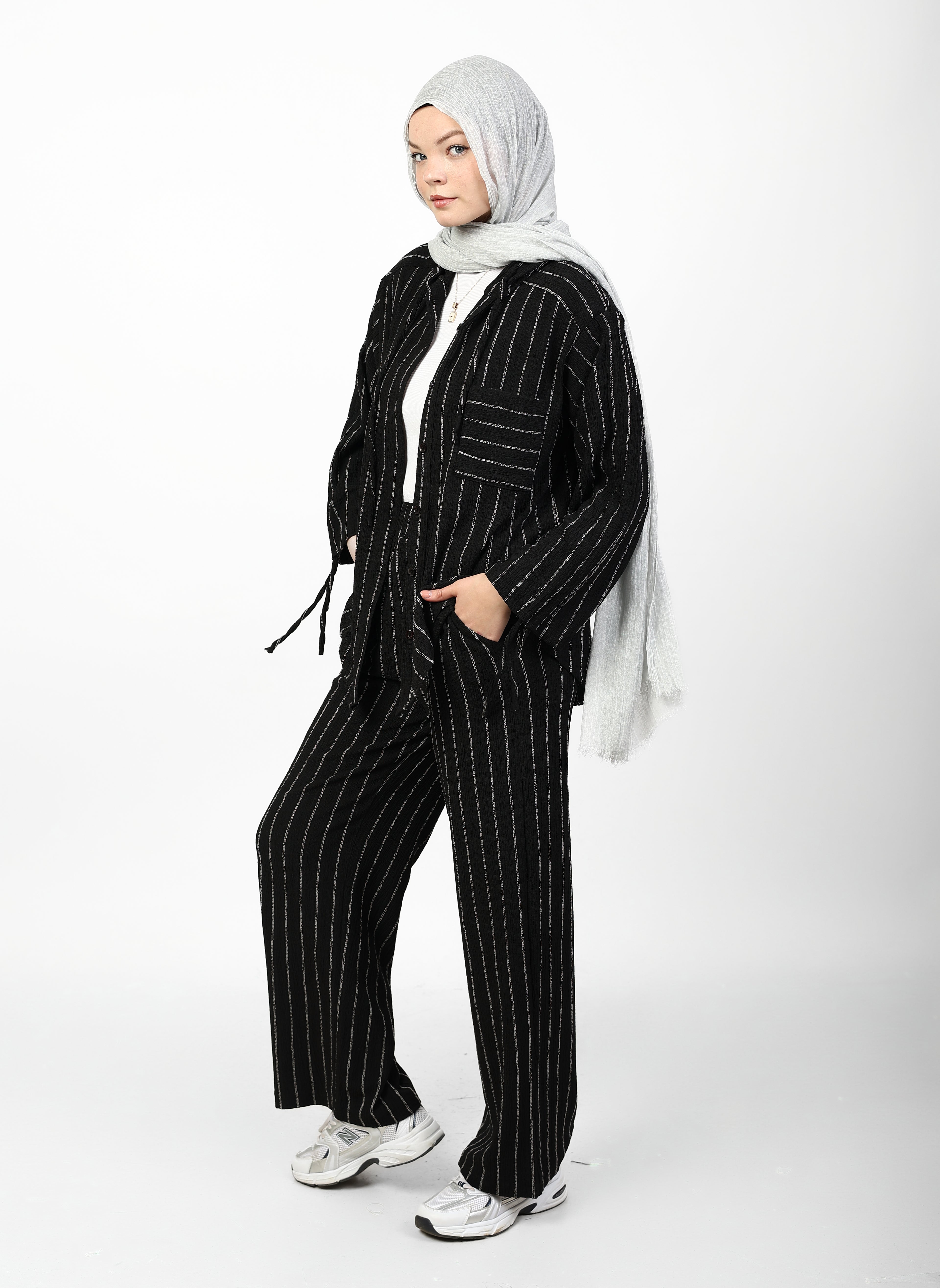 STRIPED CRINKLE SET