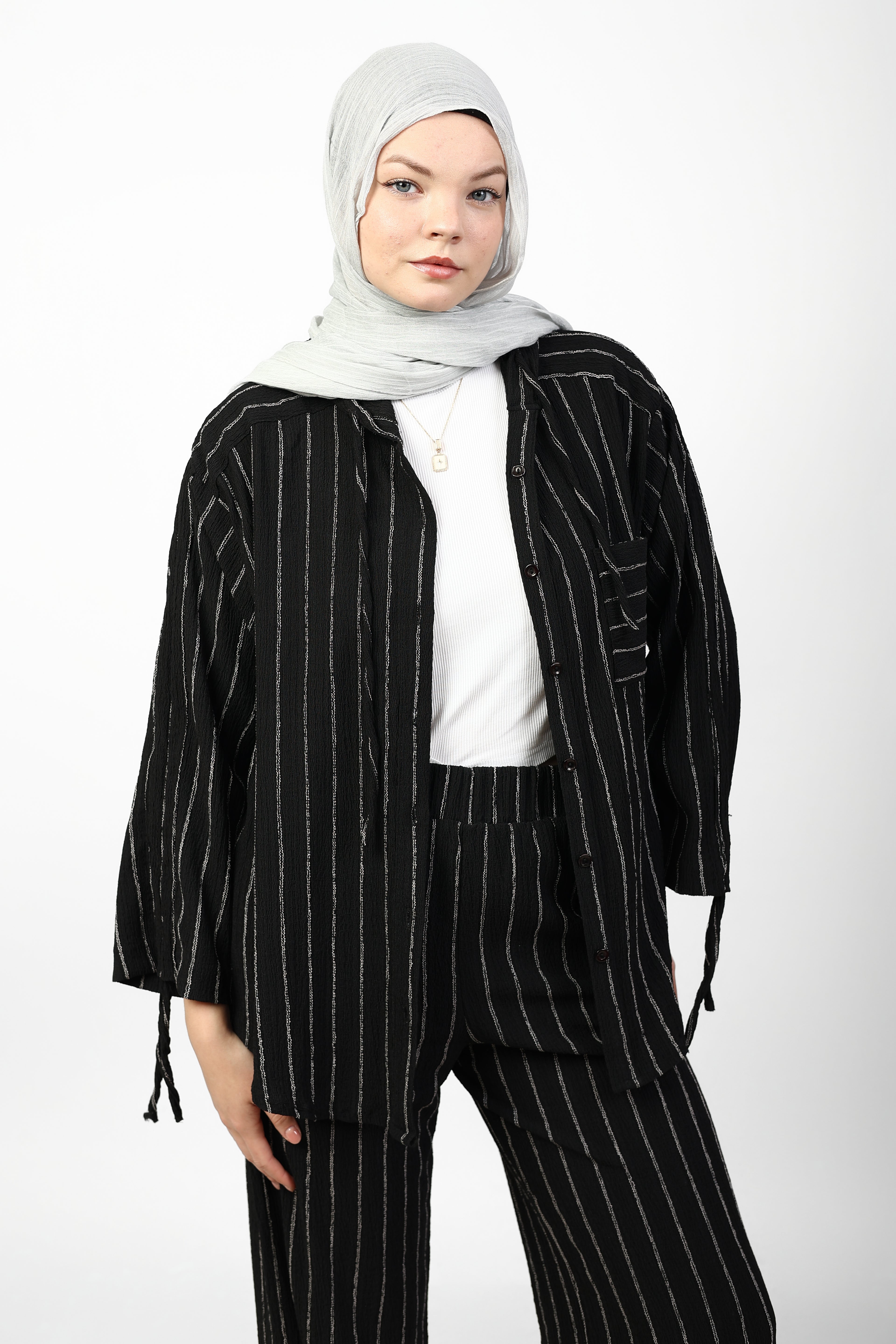 STRIPED CRINKLE SET