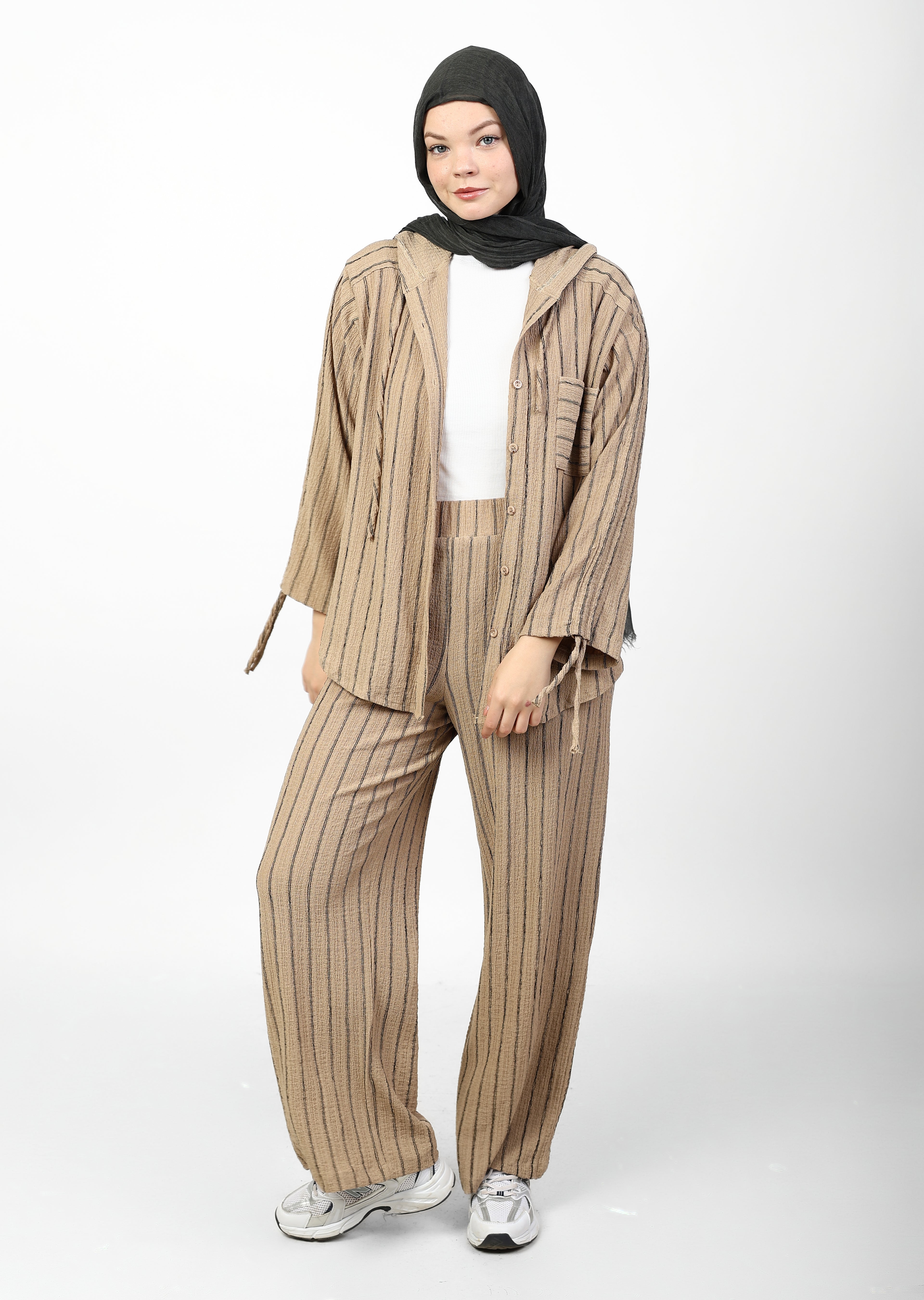 STRIPED CRINKLE SET