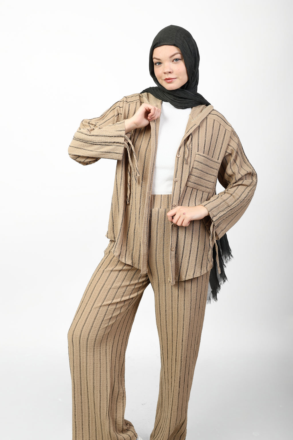 STRIPED CRINKLE SET