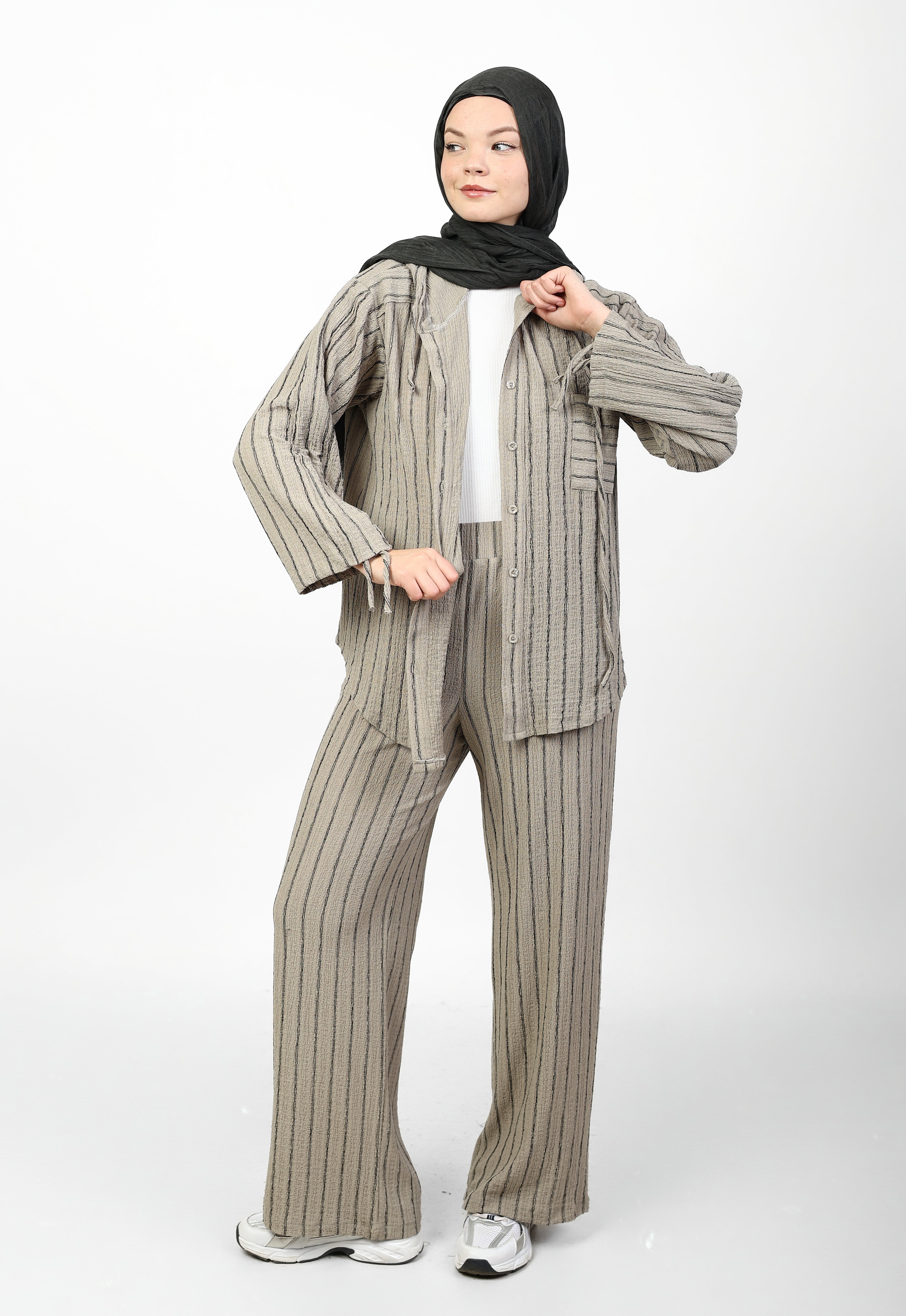 STRIPED CRINKLE SET