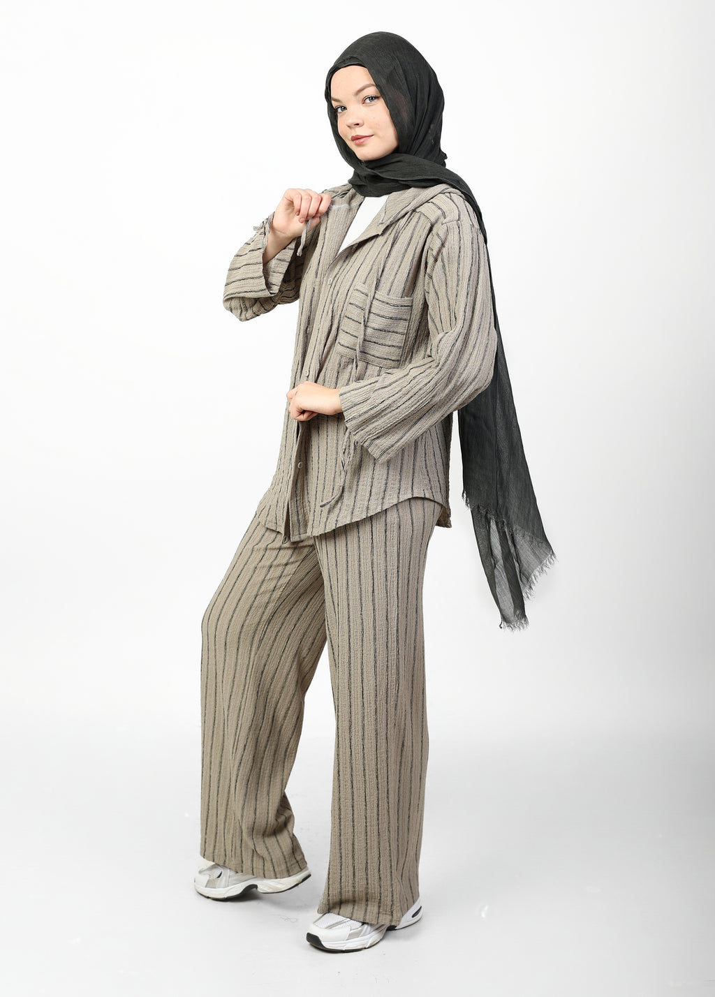 STRIPED CRINKLE SET