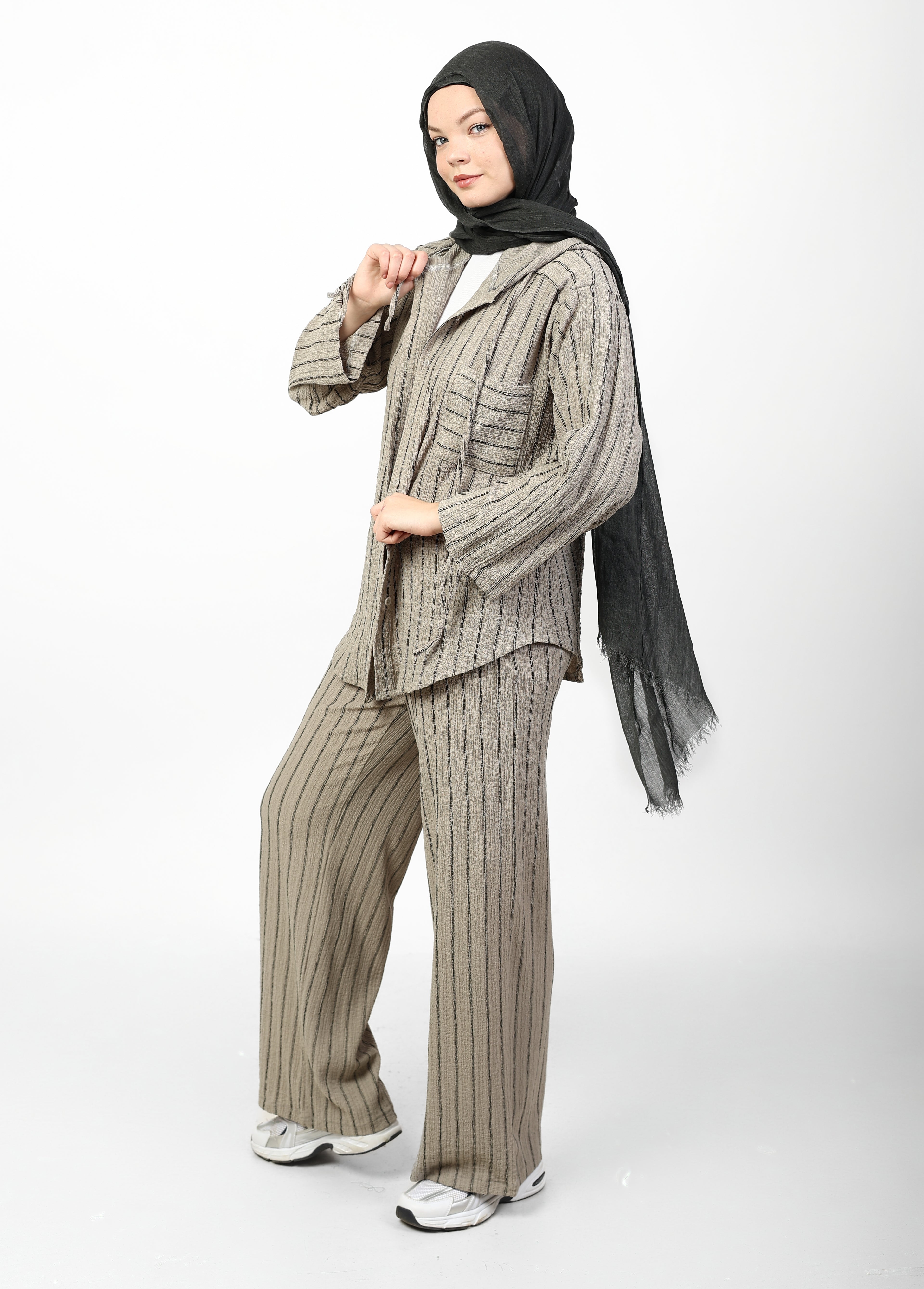 STRIPED CRINKLE SET
