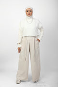 Pleated Palazzo Pants