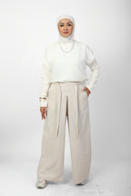 Pleated Palazzo Pants