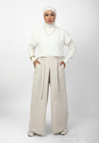 Pleated Palazzo Pants