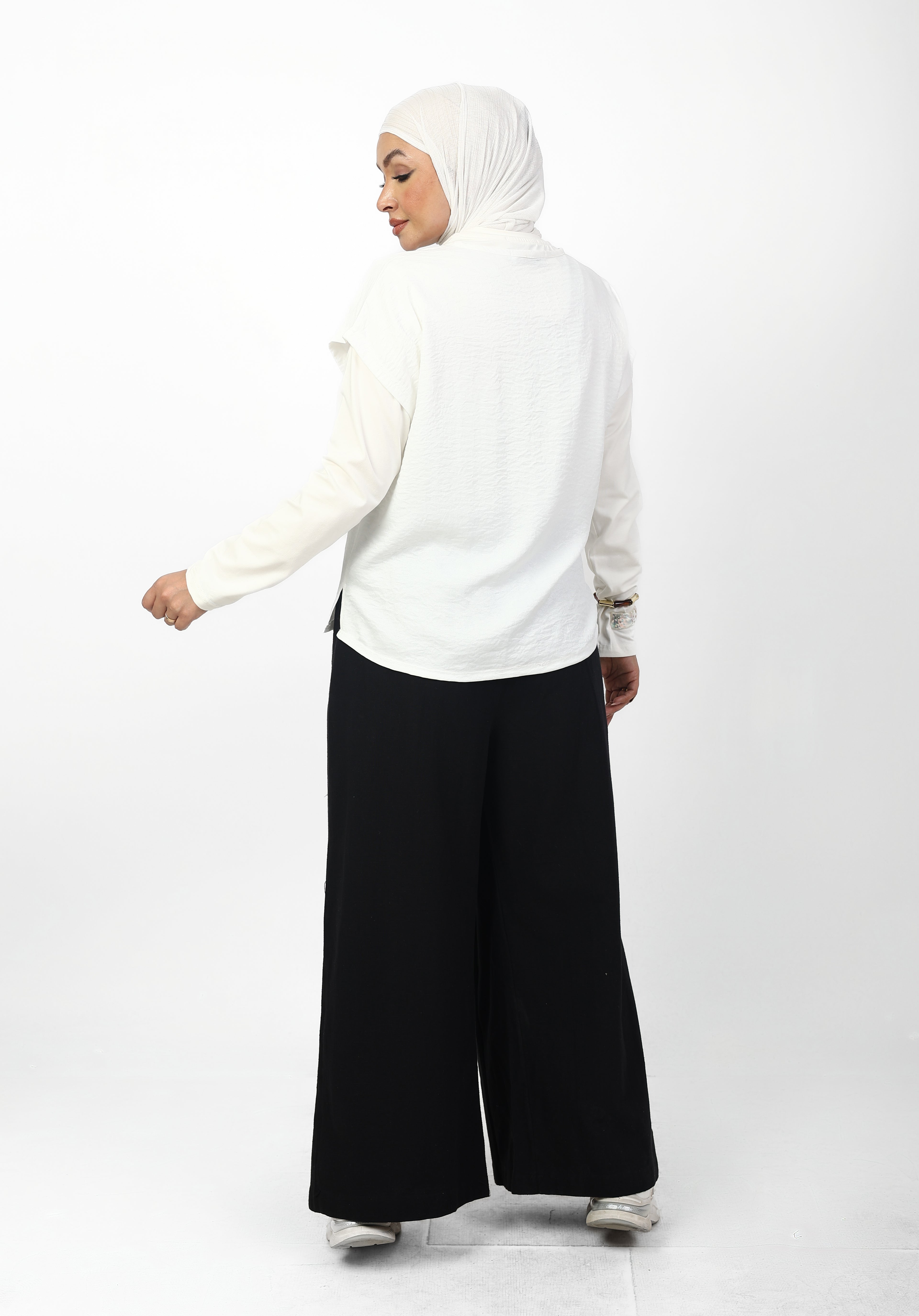 Pleated Palazzo Pants