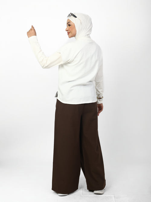SHORT LINEN BASIC T-SHIRT