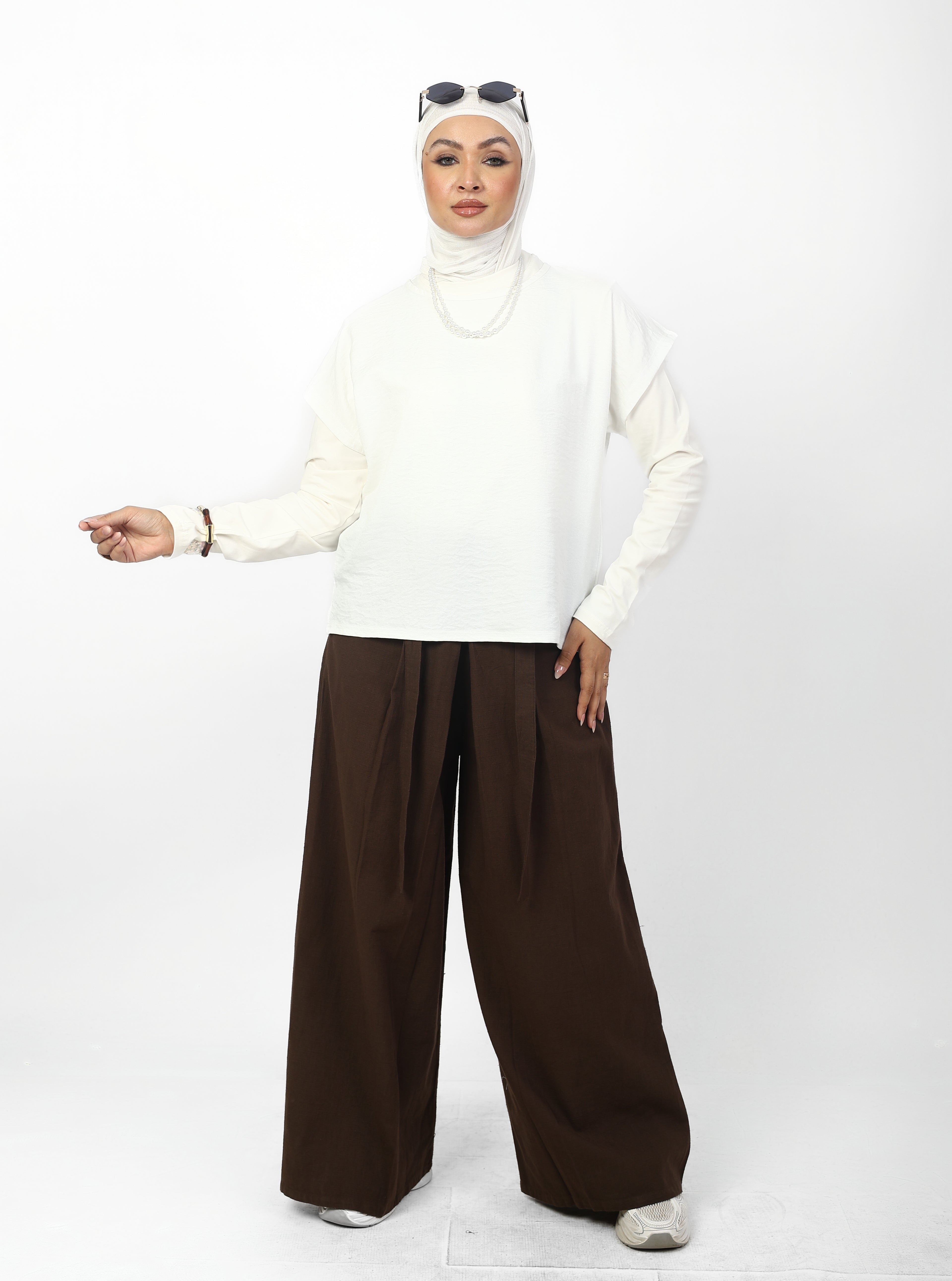 SHORT LINEN BASIC T-SHIRT