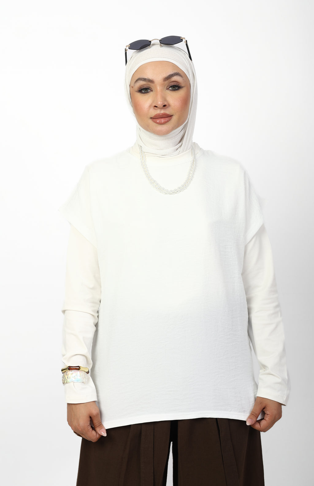 LONG LINEN BASIC T-SHIRT