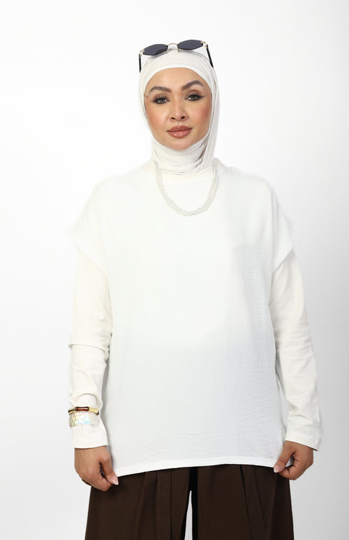 LONG LINEN BASIC T-SHIRT