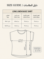 LONG LINEN BASIC T-SHIRT